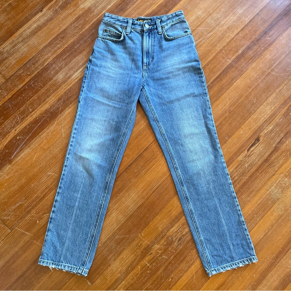 Lee Vintage Modern High Rise Straight Leg Ankle Jeans - Picture 5 of 8